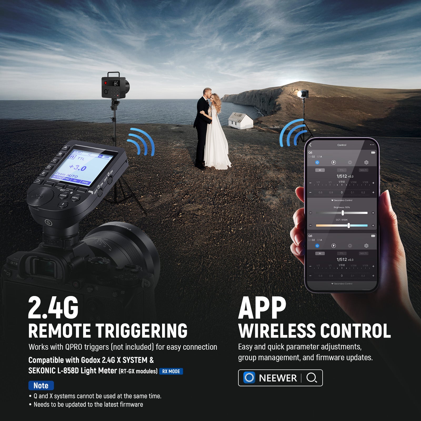 Methods for Controlling NEEWER Q6 Outdoor Flash Strobe