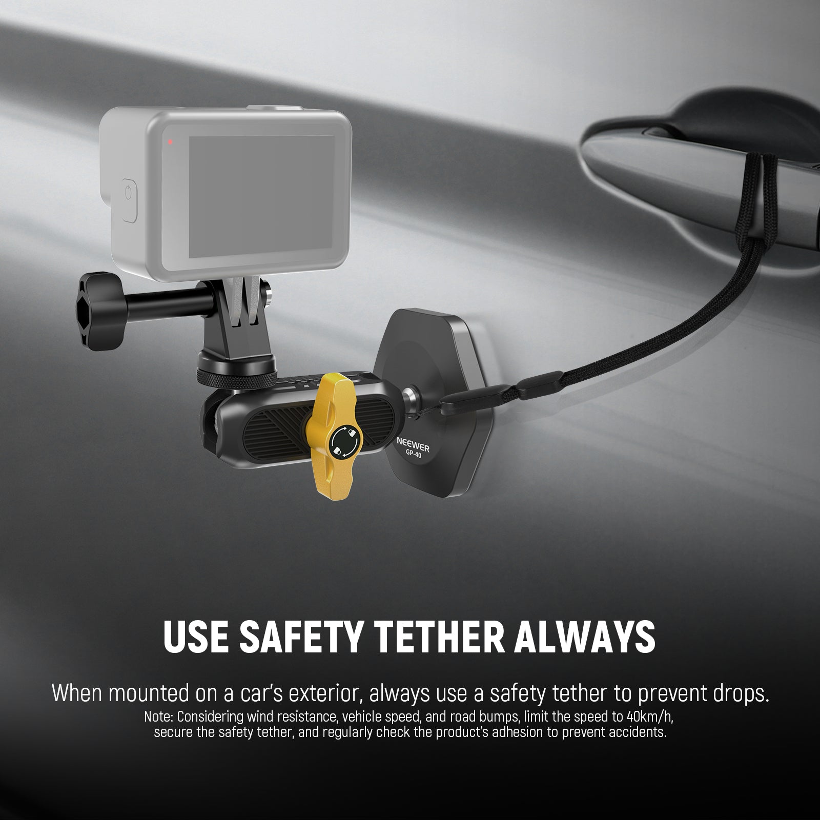 Wide Compatibility of the NEEWER GP-40 Magnetic Action Camera Mount Kit