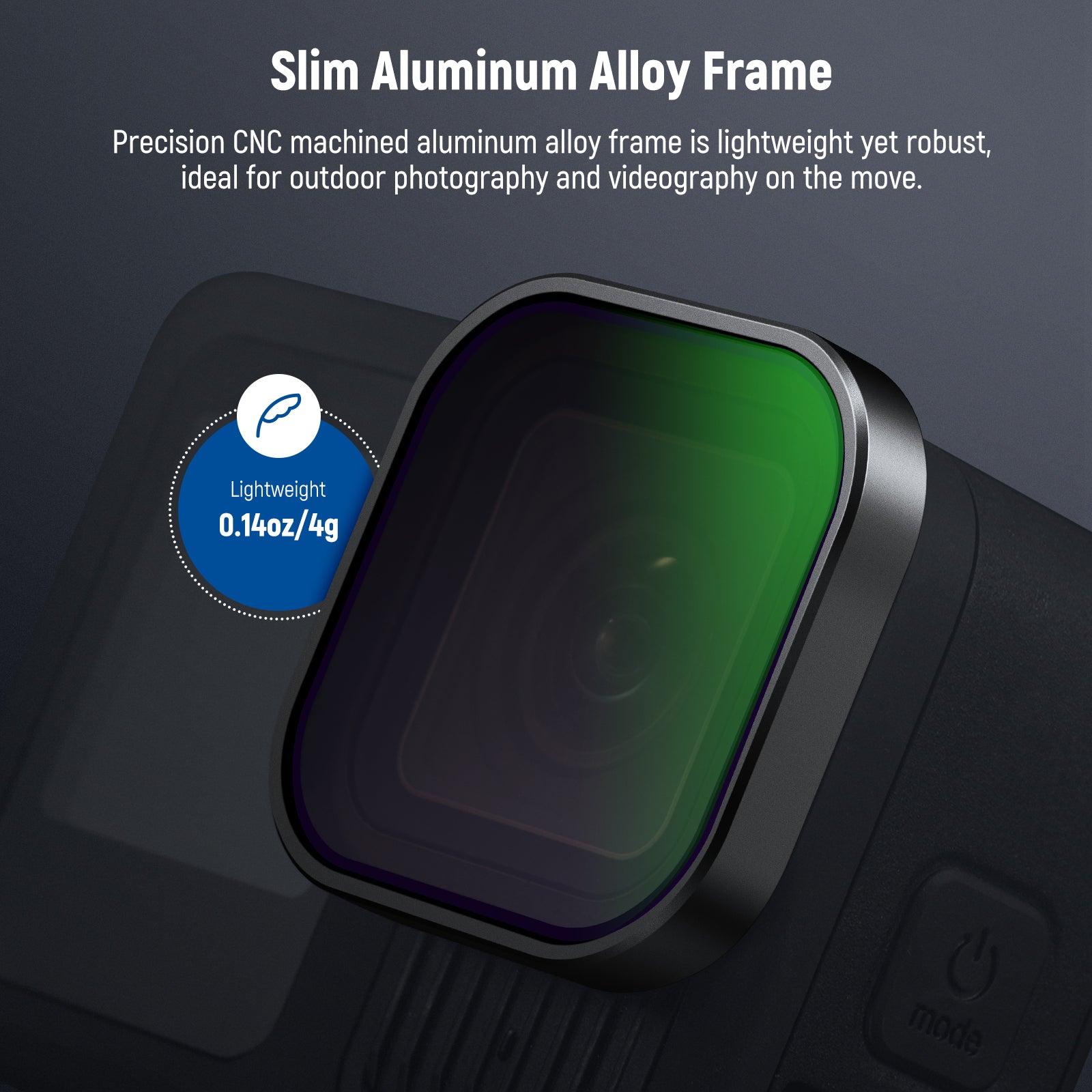 Precision CNC machined aluminum alloy frame is lightweight yet robust