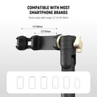 desktop cellphone holder mount with a spring loaded clamp