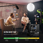 NEEWER CB120B Bi-Color LED Video Light features a ultra quiet fan.
