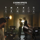 NEEWER FS150B Bi-Color Video Light offers creative scene effects.