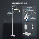 NEEWER BH50B Foldable LED Eyelash Light is flexible to adjust.