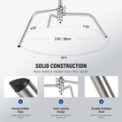 NEEWER SC172 Stainless Steel C-Stand features solid construction.