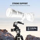 NEEWER TH15 3-Way Geared Tripod Head supports a load up to 6kg.