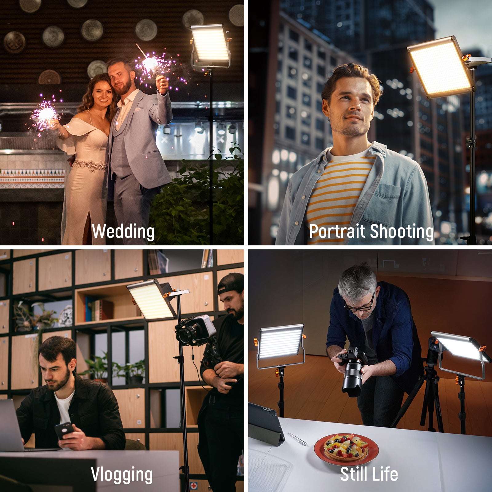 Wide Applications of the NEEWER 2 Pack NL480 Bi-Color LED Panel Light Kit