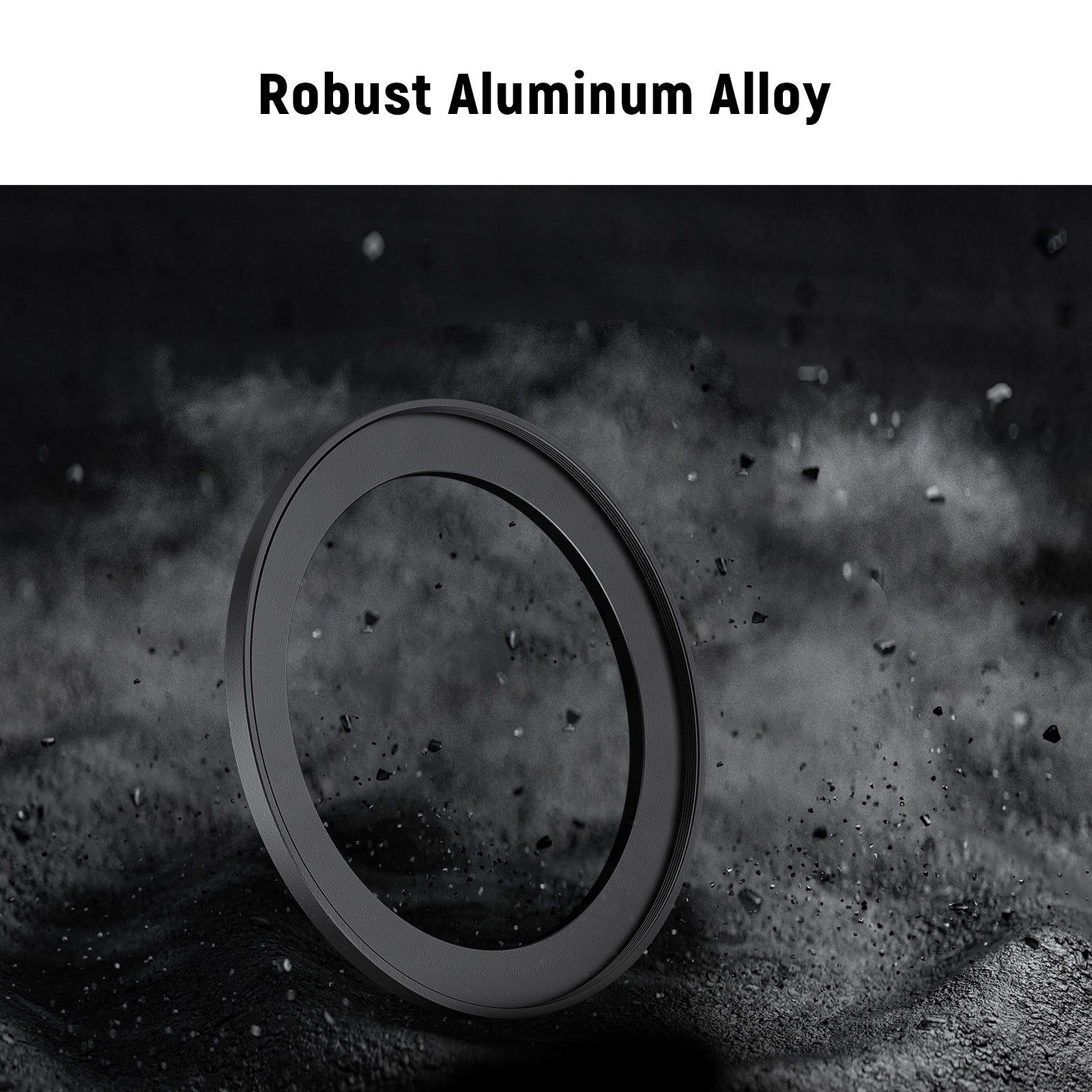 NEEWER Ultra Slim Aluminum Alloy Step Up Ring is made of robust aluminum alloy.