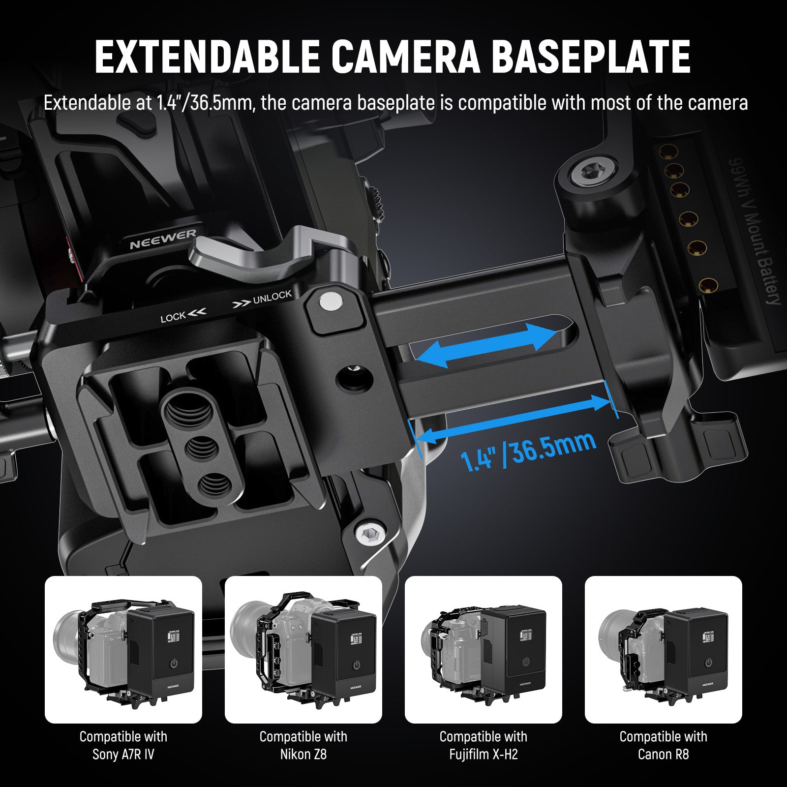 Extendable Camera Baseplate