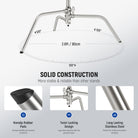 NEEWER SC186W foldable C Stand features a twist locking design.