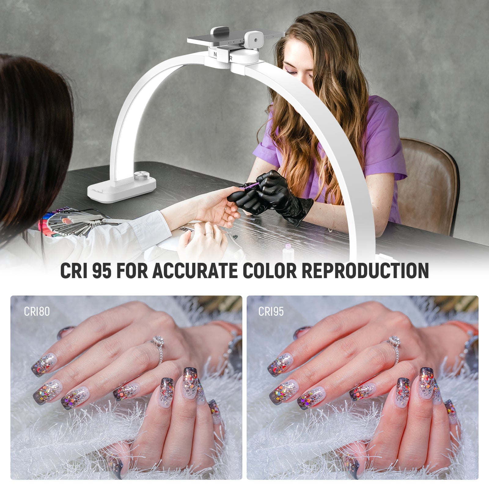 CRI 95 for accurate color reproduction