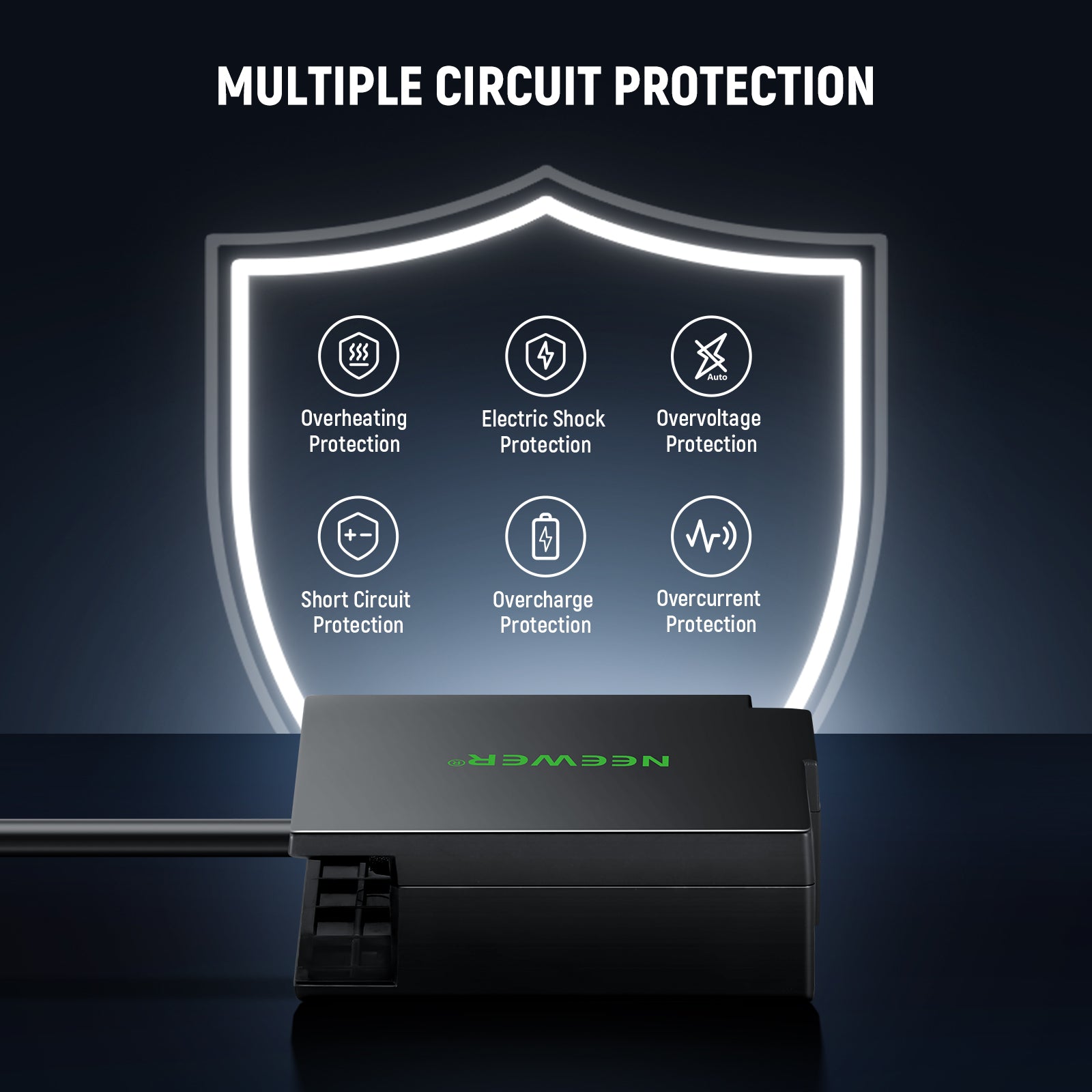 NEEWER VP-BLC12 D Tap to DMW-BLC12 Dummy Battery features an advanced protection system.