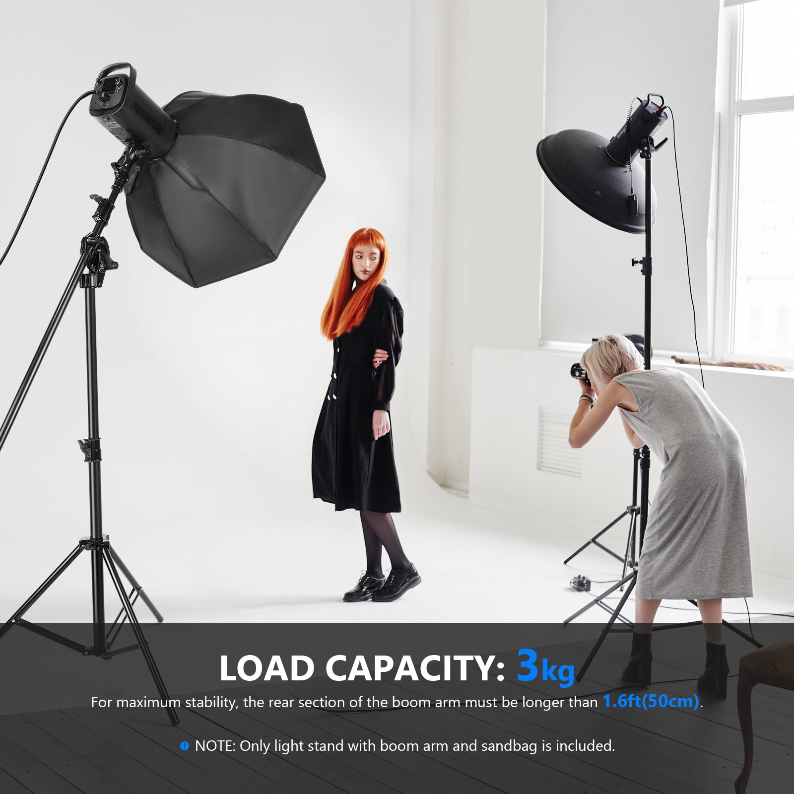Load Capacity of the NEEWER 297cm Outdoor Light Stand
