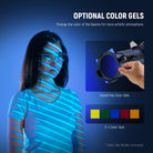 NEEWER LS-39 conical snoot kit includes optional color Gels.