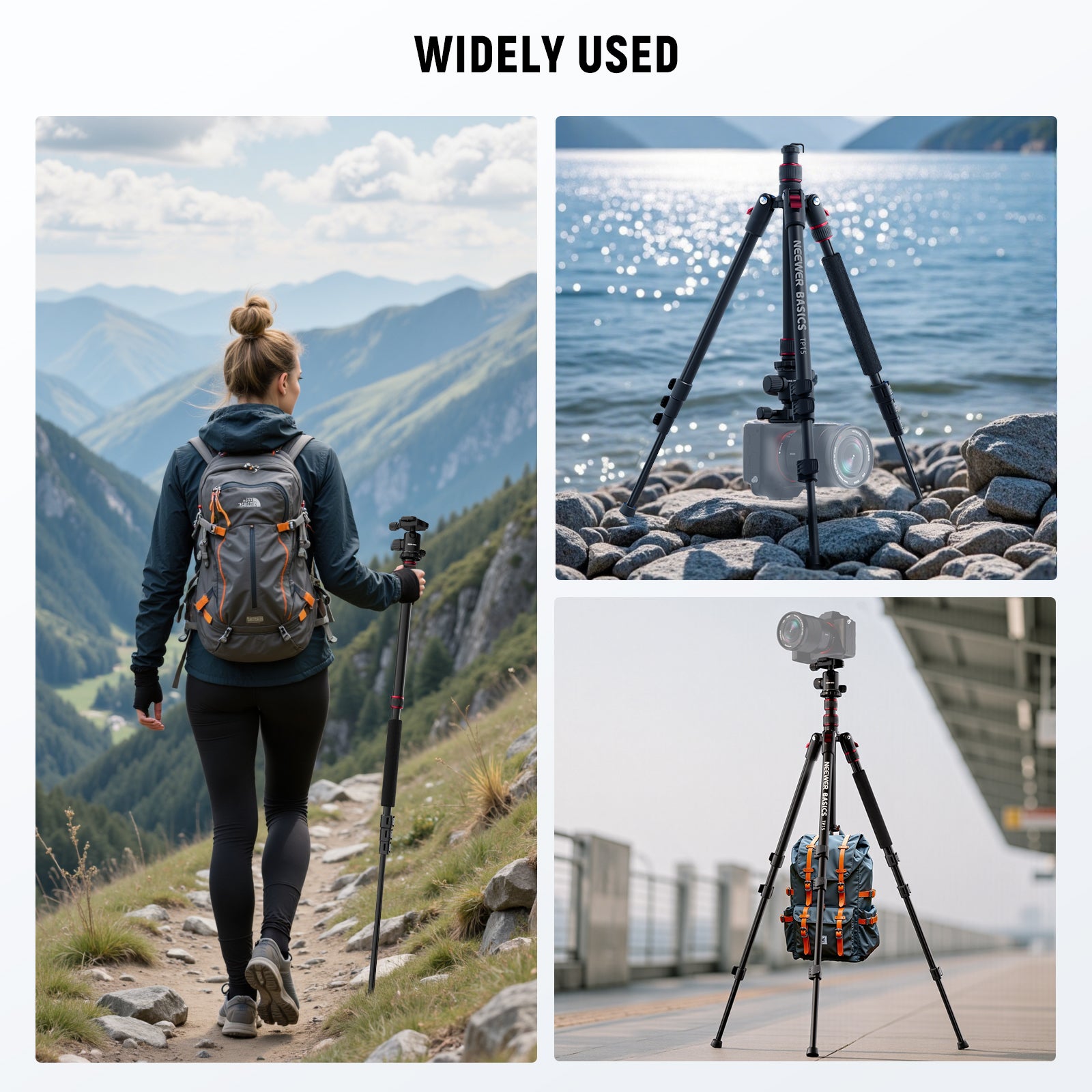 Wide Applications of the NEEWER TP15 Heavy Duty Travel Tripod Monopod
