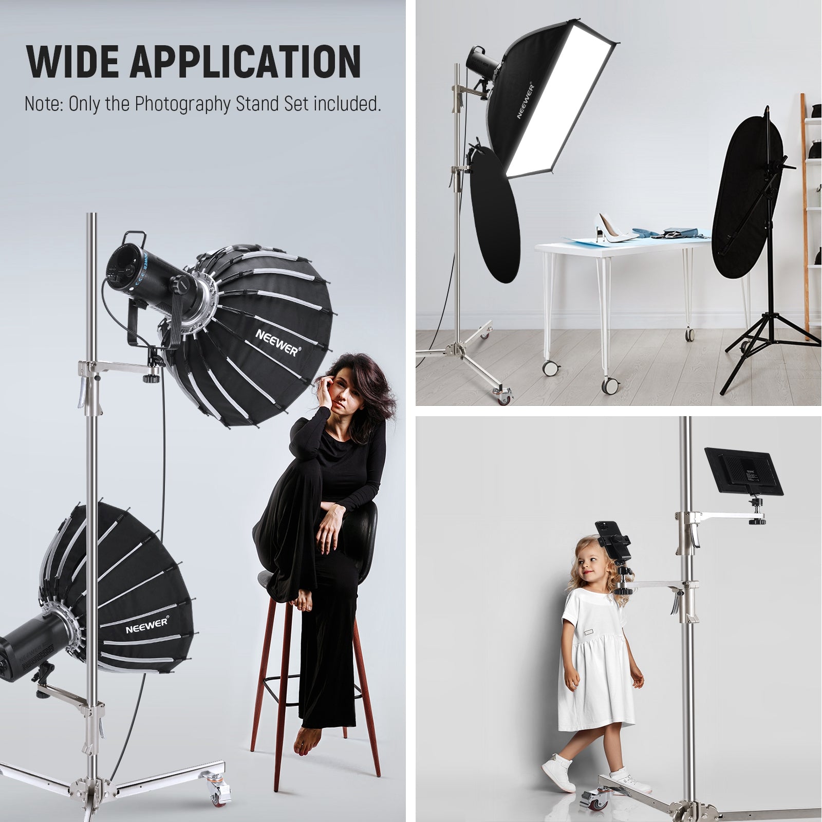 Wide Applications of the NEEWER ST198SS Light Stand with Wheels
