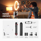 Package Contents of the NEEWER R11 10" Ring Light with Tripod & 3 Phone Holders Kit
