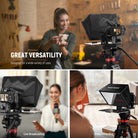 Wide Applications of the NEEWER Basics X12B Aluminum Alloy Liftable Teleprompter