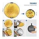 NEEWER SF7575F Photography Reflector is easy to fold.