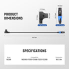 Specifications of the NEEWER NC009 D Tap to 3 Pin XLR Cable