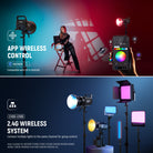Methods for Controlling NEEWER FS300C 300W Precisely Dimmed Full RGB Video Light