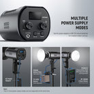 NEEWER MS150 Mini Continuous Light supports multiple power supply modes.