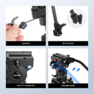 1/4" and 3/8" screws on the quick release plate