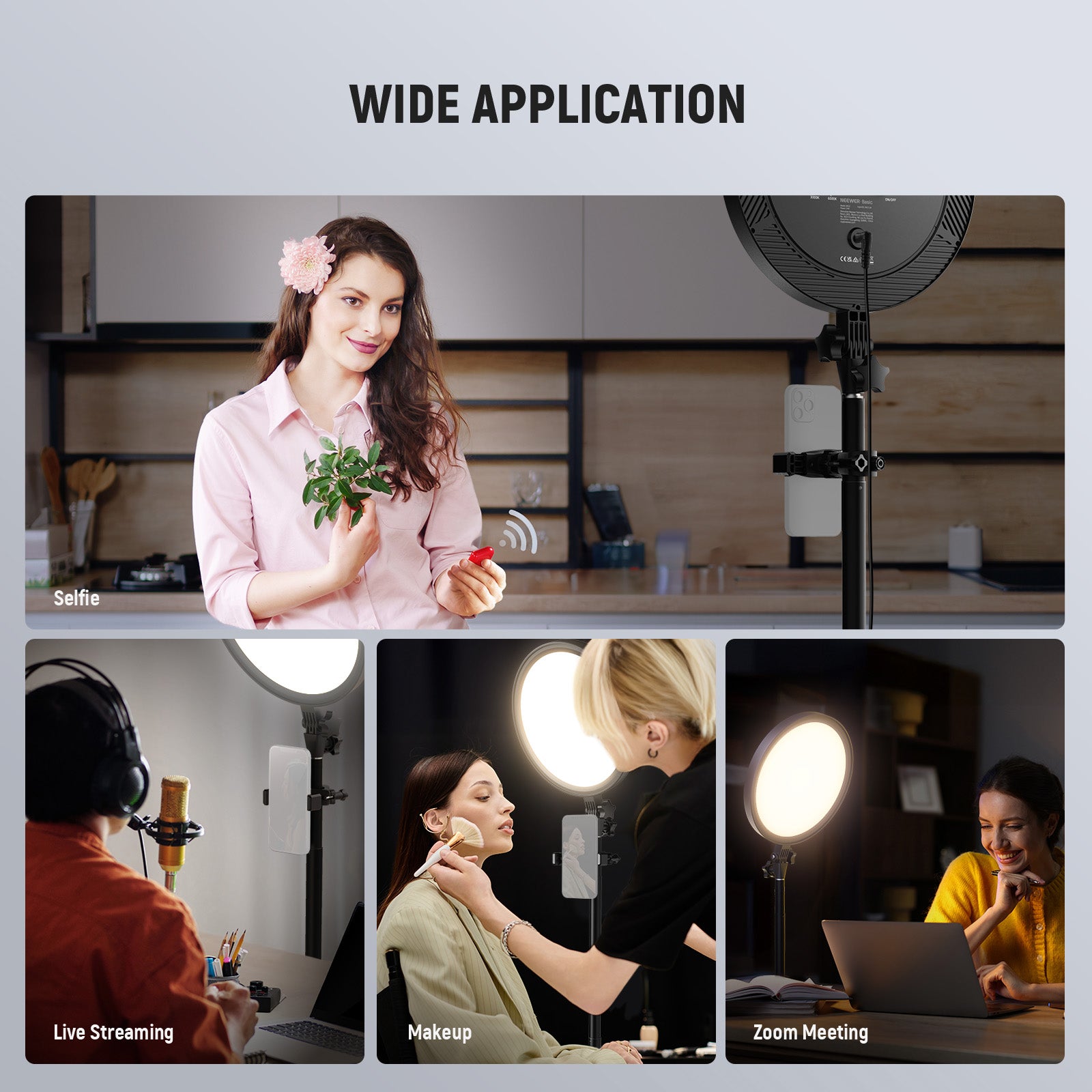 Wide Applications of the NEEWER BR13 Full Screen Ring Light