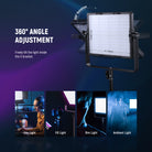 Freely tilt the light inside the U bracket