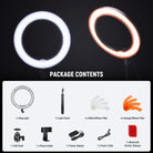 Package Contents of the NEEWER RL-18 18 Inch Large LED Ring Light
