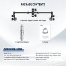 Package Contents of the NEEWER CL-05 Portable Collapsible Backdrop Holder