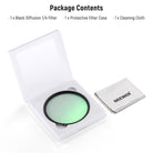 Package Contents of the NEEWER 1/4 Black Diffusion Filter Cinematic Dreamy Effect Filter