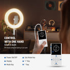 NEEWER RA14B Inflatable Large Ring Light can be controlled with one hand.