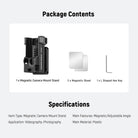 Specifications of the NEEWER AC024 Magnetic Camera Mount Stand For Pocket 3