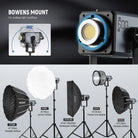 The Bowens mount suits various light modifiers