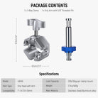 Package Contents of the NEEWER UA045 3 Way Clamp for C Stand