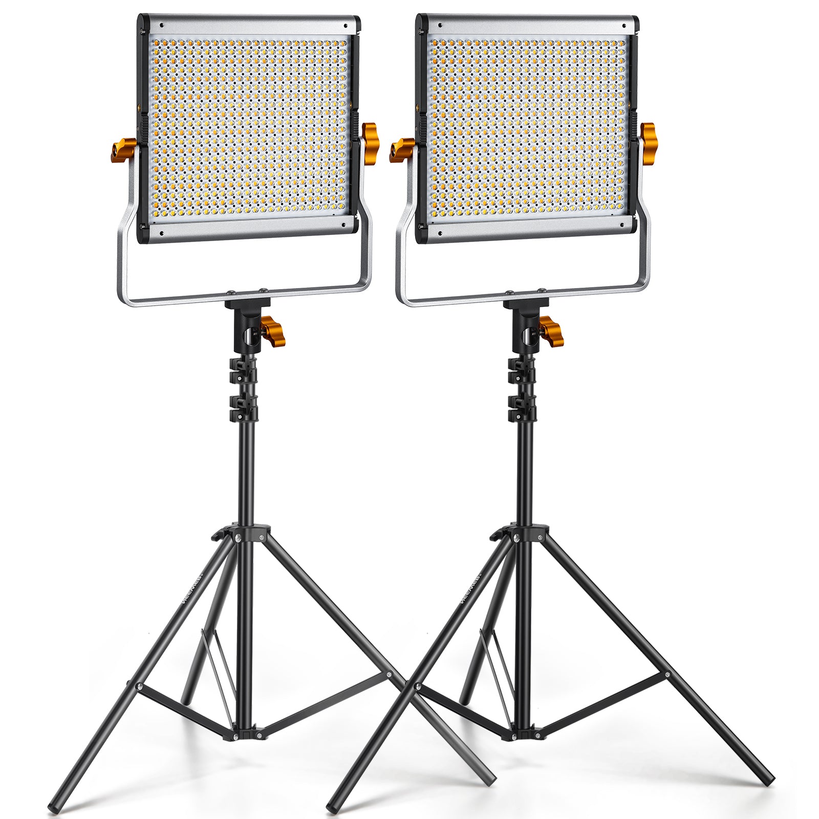NEEWER 2 Pack NL480 Bi-Color LED Panel Light Kit