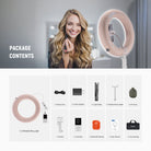 Package Contents of the NEEWER RA14B Inflatable Large Ring Light Kit