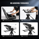 Installation steps of the NEEWER X14 III Video Teleprompter