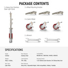 Package Contents of the NEEWER ST240SS Rolling Light Stand