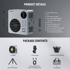 Package Contents of the NEEWER HB80B Bi Color Mini COB LED Light