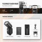 Package Contents of the NEEWER Z880 GN60 TTL Flash Speedlite For Canon/Nikon/Sony