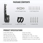 Package Contents of the NEEWER WB-100 116cm Triangle Wall Mounting Boom Arm