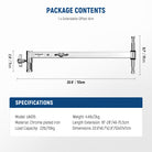 Package Contents of the NEEWER UA016 Offset Arm with 5/8" Baby Pins