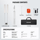 Package Contents of the EEWER BH40C RGB Esthetician Light Kit