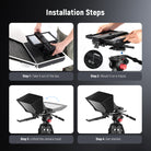 Installation steps of the NEEWER C12 Camera Teleprompter