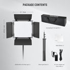 Package Contents of the NEEWER Upgraded RGB660 PRO II RGB LED Light