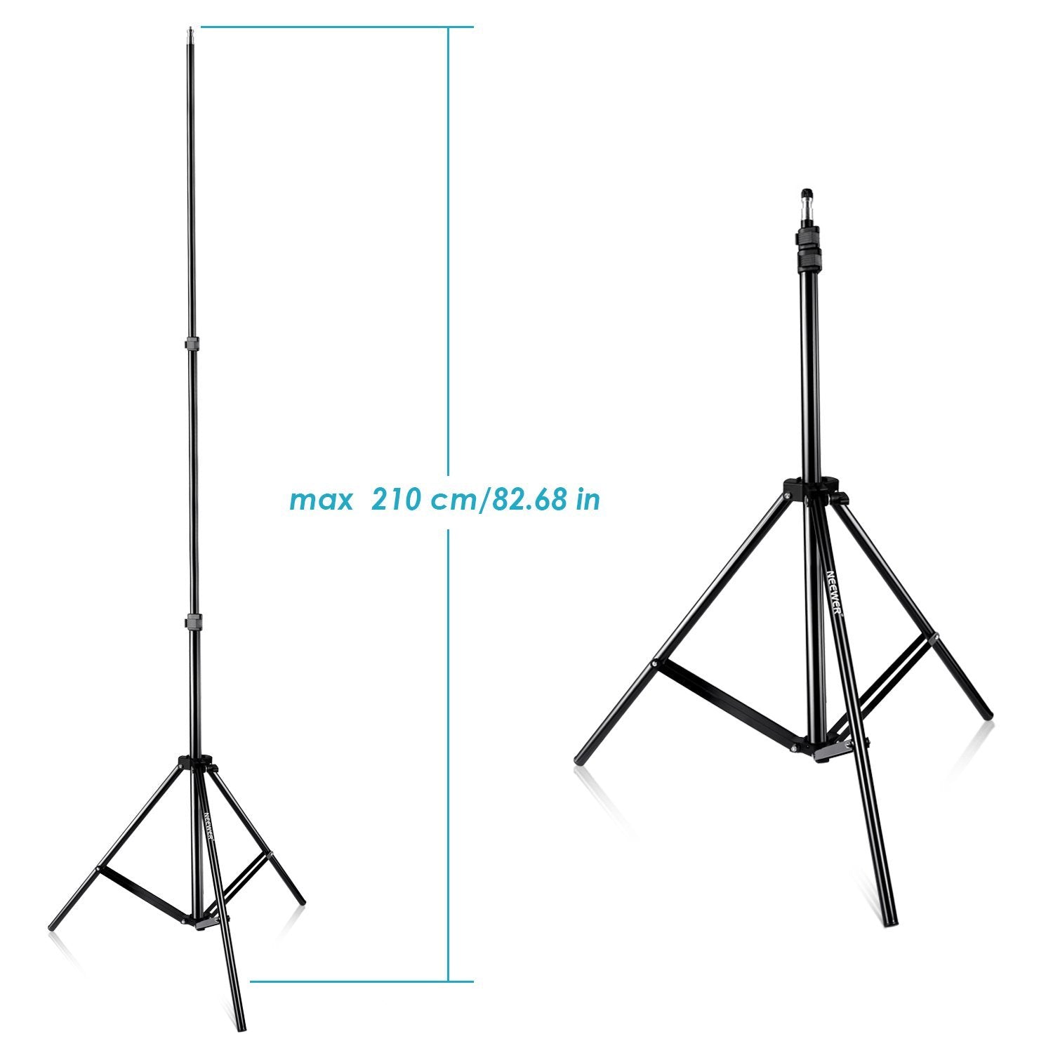 This photography umbrella kit includes a 210cm light stand.