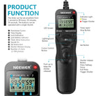 Product function of the NEEWER Timer Remote Control for Nikon