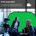 Wide Applications of the NEEWER 1.5x2M 2-in-1 Blue & Green Backdrop