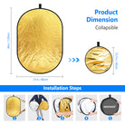 Installation steps of the NEEWER 5-in-1 Portable Reflector